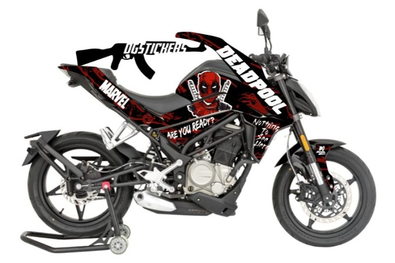 CFMOTO 250NK Deadpool Full Sticker Set