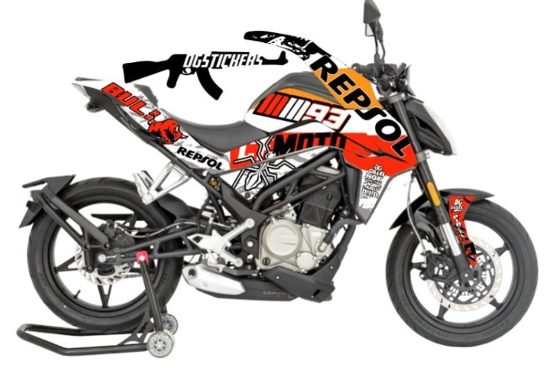 CFMOTO 250NK Repsol Full Sticker Set