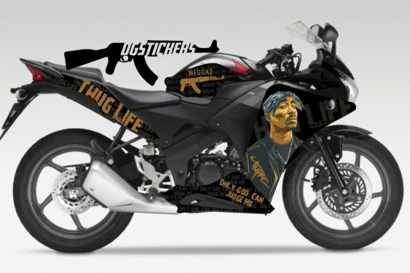 Honda CBR125R Tupac Full Sticker Set
