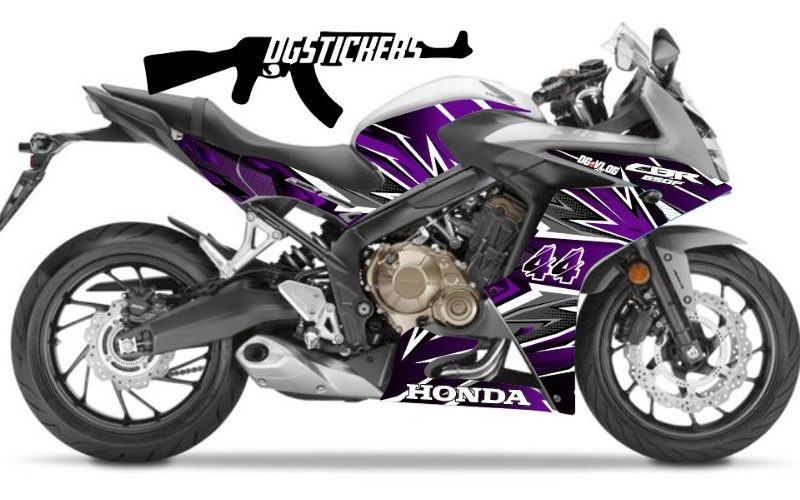 Honda CBR650F Purple Racing Full Sticker Set