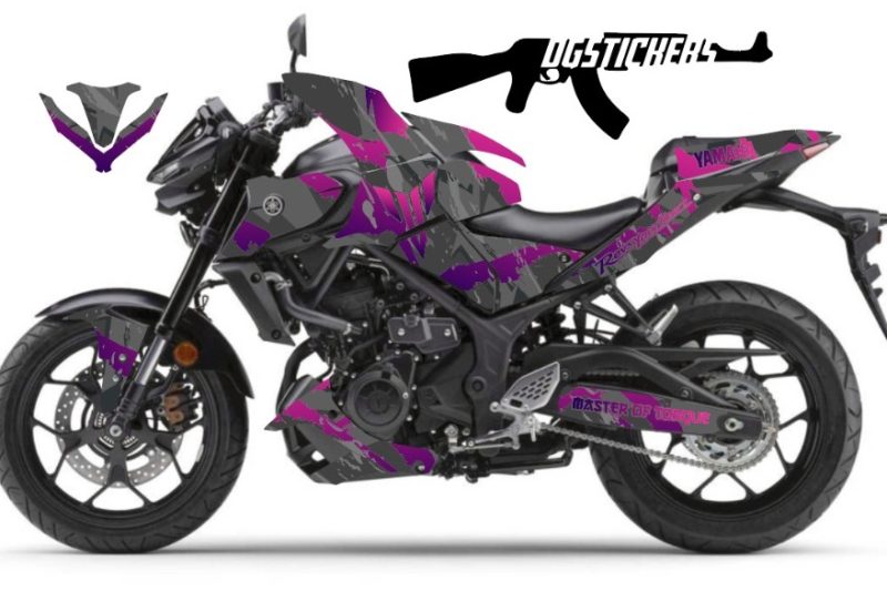 Yamaha MT25 Pembe Mor Full Sticker Set