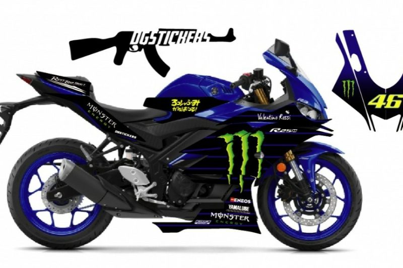 Yamaha R25 Monster Full Sticker Set