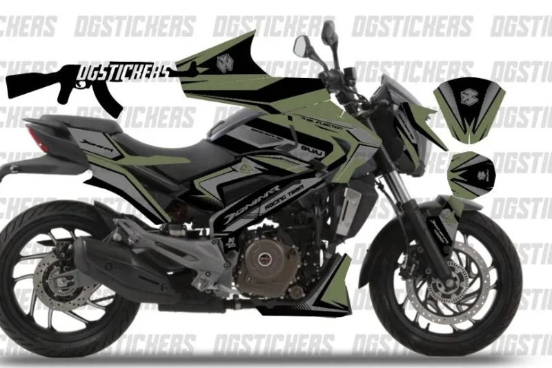 Bajaj Dominar 250 2021-2026 Naked Sport Haki-Yeşil kaplama seti