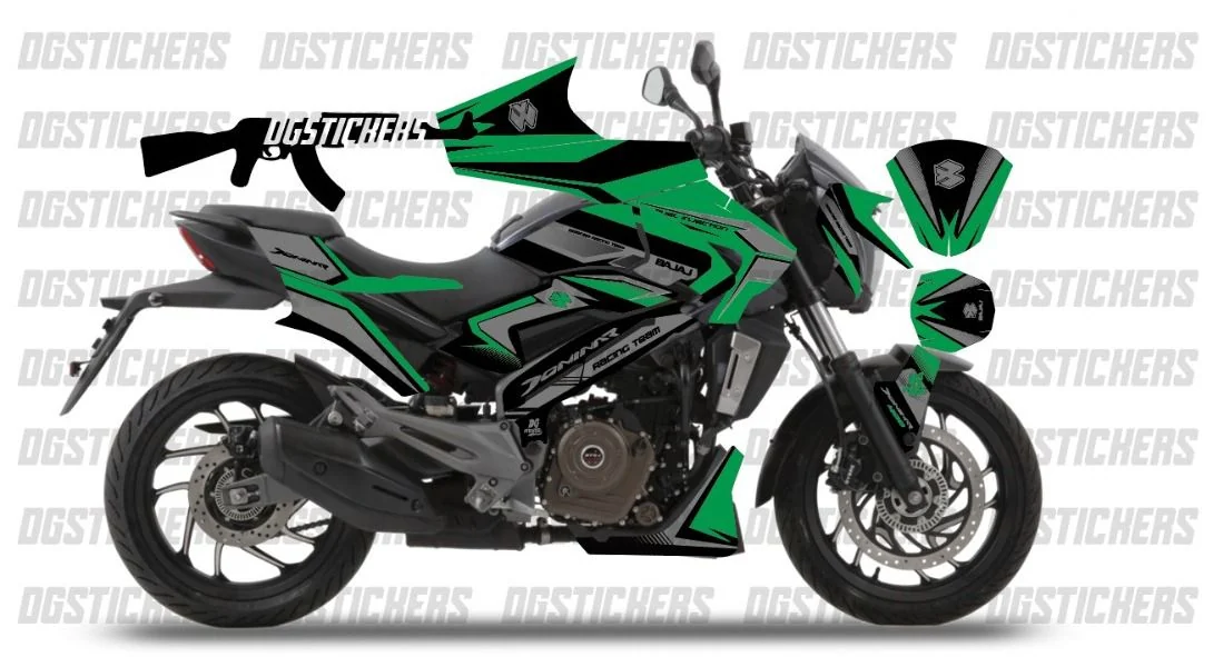 Bajaj Dominar 250 2021-2026 Naked Sport Yeşil kaplama seti detay görseli 4