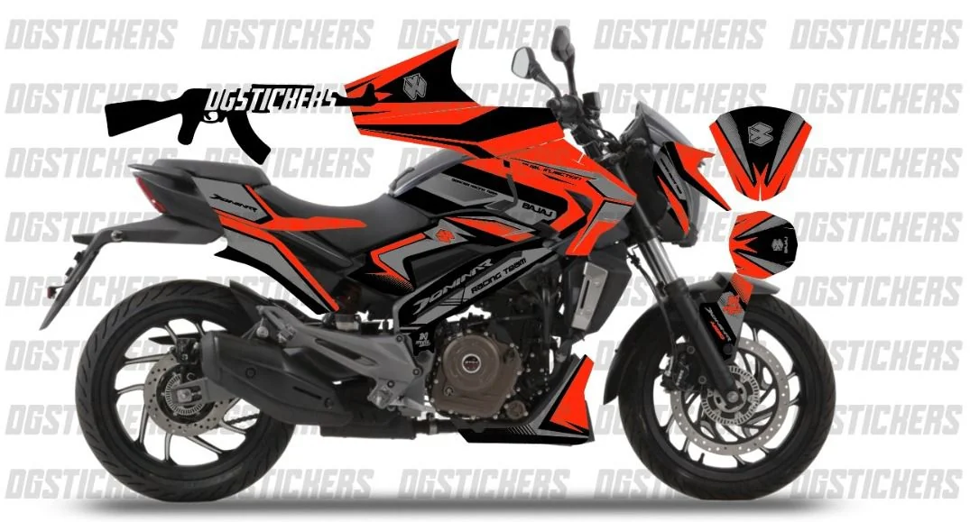 Bajaj Dominar 400 2017-2026 Naked Sport Kırmızı kaplama seti detay görseli 2