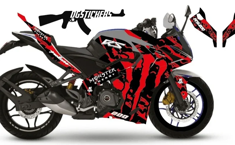 Bajaj Pulsar RS200 2014-2026 Monster Kırmızı kaplama seti