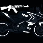 Bajaj Pulsar RS200 2014-2026 Reflektif Beyaz kaplama seti