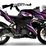 Bajaj Pulsar RS200 2014-2026 Shark Racing Mor-Pembe kaplama seti