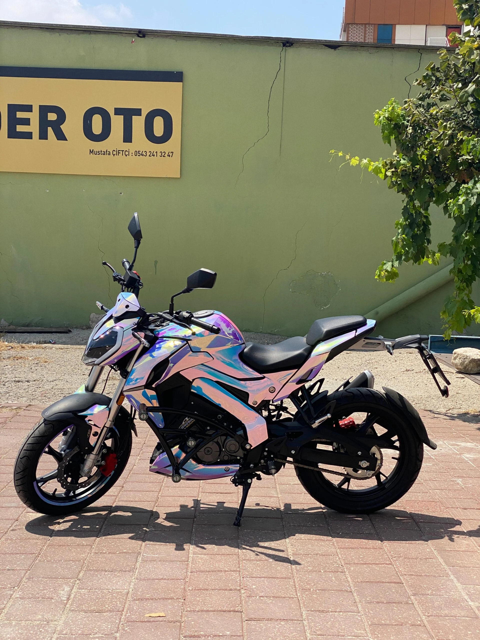 Benelli 125S 2020-2024 Chrome Blue Purple kaplama seti