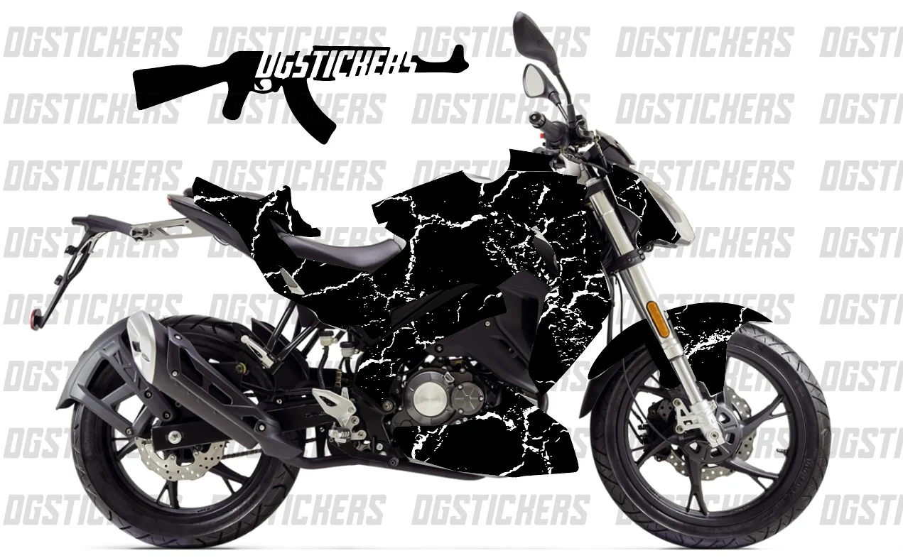 Benelli 125S 2020-2024 Craked Beyaz kaplama seti
