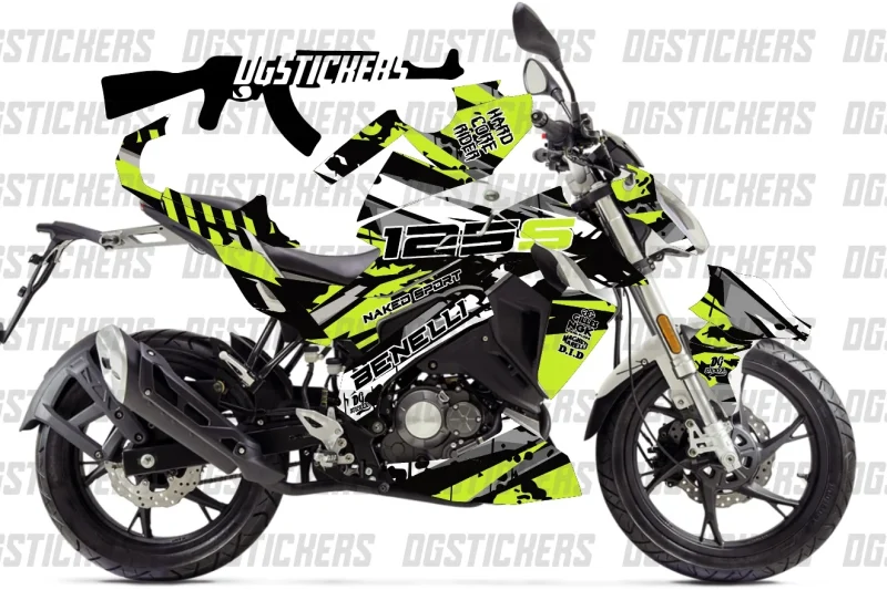 Benelli 125S 2020-2024 Strom Sport Design Sarı-Siyah kaplama seti