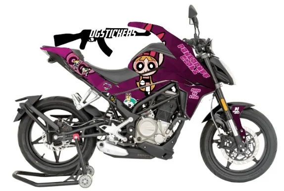CFMOTO 250NK 2018-2022 PowerPuff Girls kaplama seti