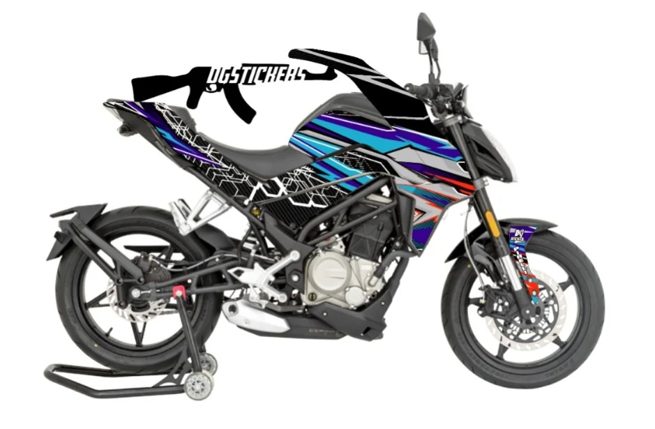 CFMOTO 250NK 2018-2022 Racing Mavi-Siyah kaplama seti
