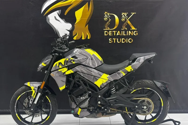 CFMOTO 250NK 2023-2026 Geometric Camo Sarı kaplama seti