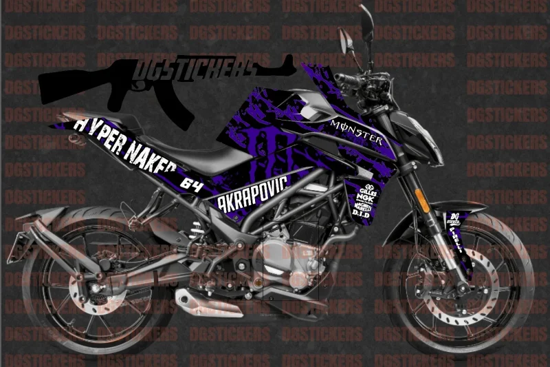CFMOTO 250NK 2023-2026 Monster Energy Raceblue kaplama seti
