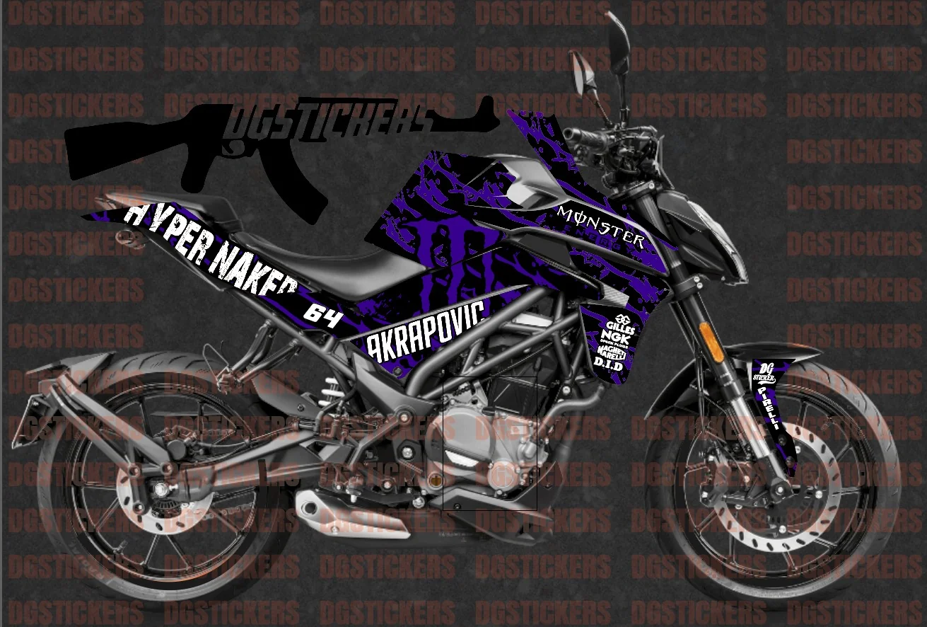CFMOTO 250NK 2023-2026 Monster Energy Raceblue kaplama seti