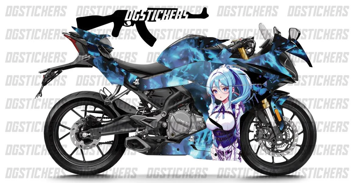 CFMOTO 250SR 2020-2025 Anime Girl kaplama seti