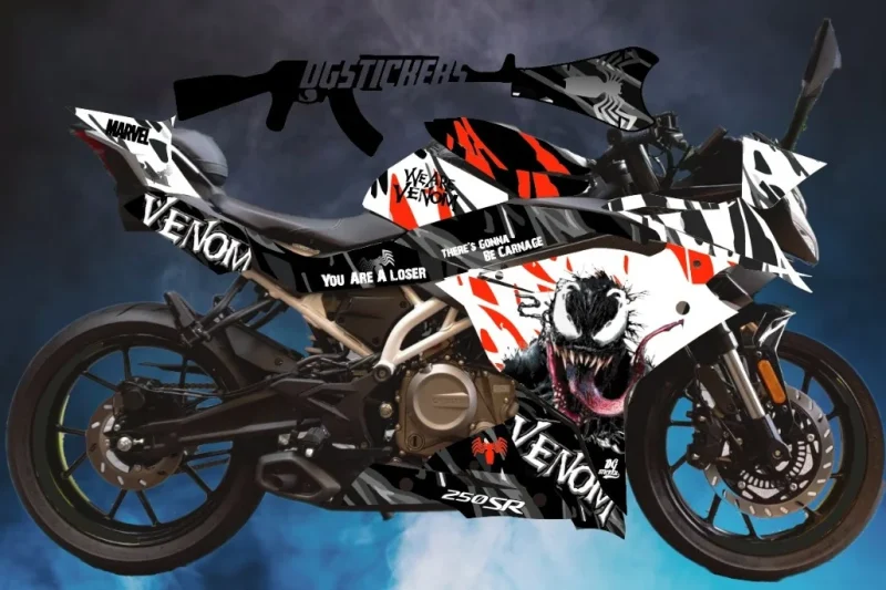 CFMOTO 250SR 2020-2025 Venom Beyaz kaplama seti
