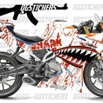 CFMOTO 250SR 2020-2025 White Shark kaplama seti