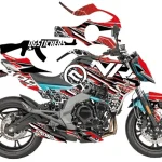 CFMOTO 400NK 2017-2022 Hyper Naked Kırmızı-Beyaz kaplama seti