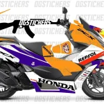 Honda PCX 2021-2024 Repsol kaplama seti