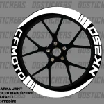 CFMOTO 250NK Standart Beyaz jant sticker seti