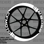 CFMOTO 250SR Standart Beyaz jant sticker seti