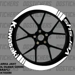 Kawasaki Versys Standart Beyaz jant sticker seti