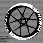 Yamaha MT-25 Standart Beyaz jant sticker seti