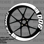 Yamaha Tracer 900 Standart Beyaz jant sticker seti