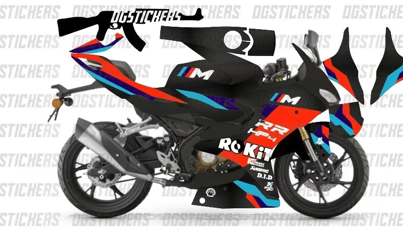 QJ Motor SRK125R 2023-2025 M Desing Gri kaplama seti