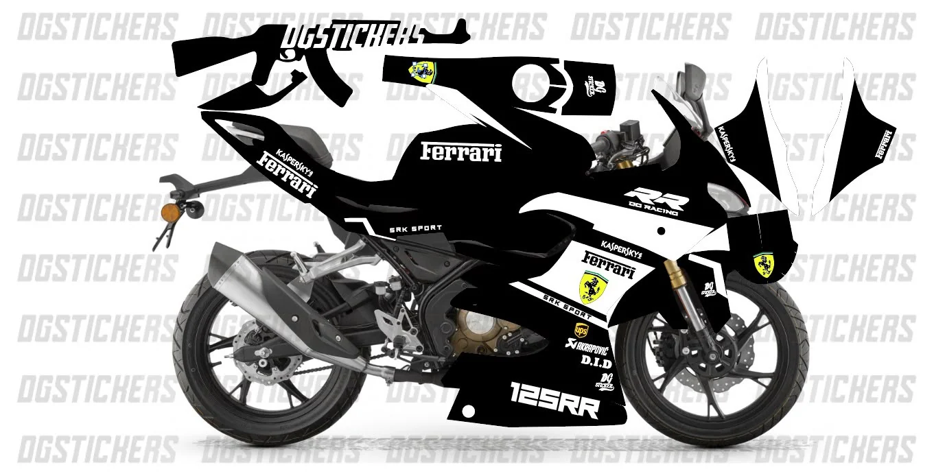RKS SRK125R 2023-2026 Ferrari Beyaz kaplama seti