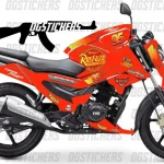 TVS Raider 125 2023-2026 Şimşek Mcqueen Kırmızı kaplama seti