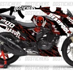 TVS RTR 200 2019-2026 Deadpool kaplama seti