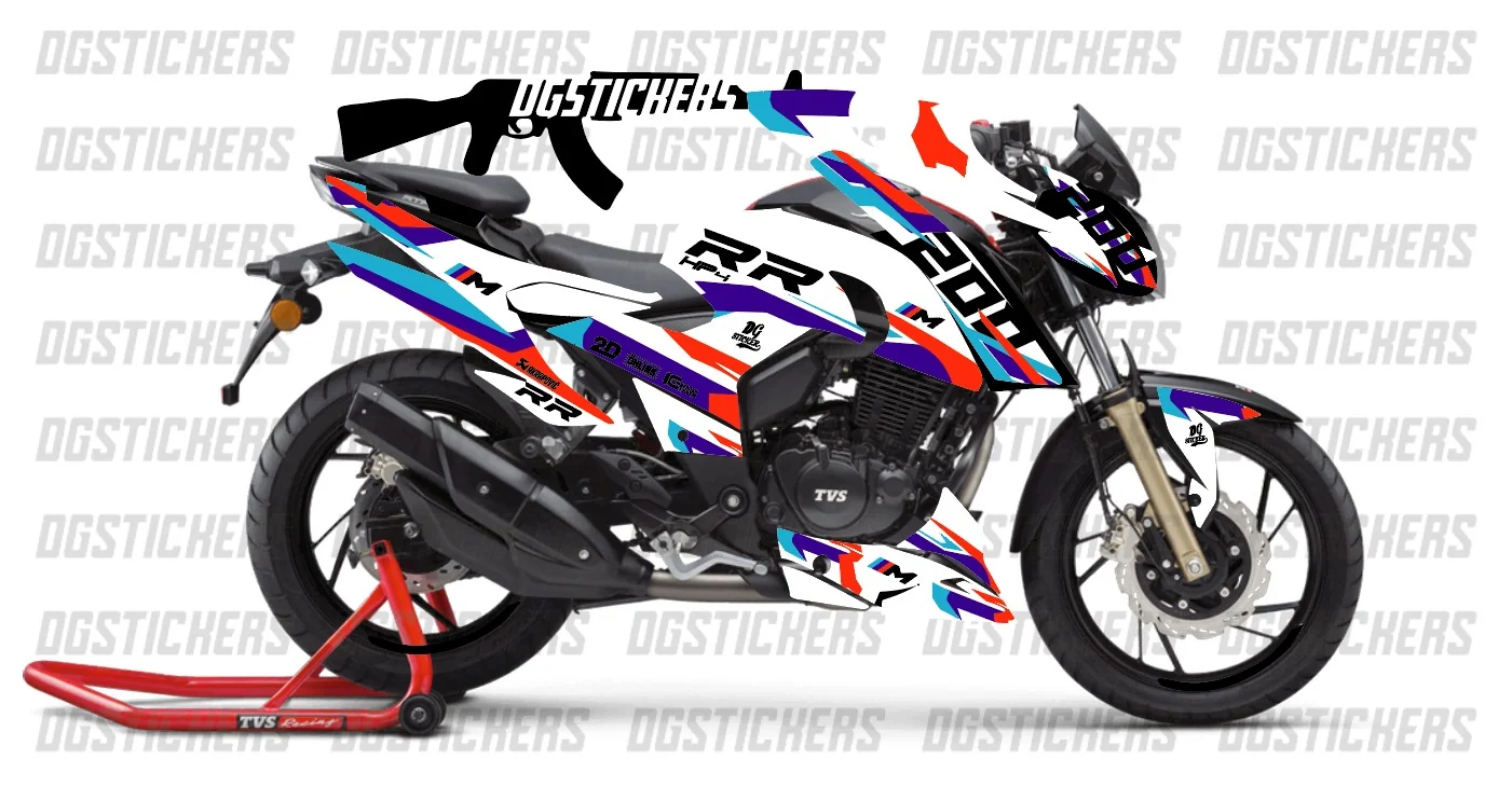 TVS RTR 200 2019-2026 RR Beyaz kaplama seti