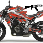 Yamaha MT-07 2014-2017 Bomb Kırmızı-Gri kaplama seti