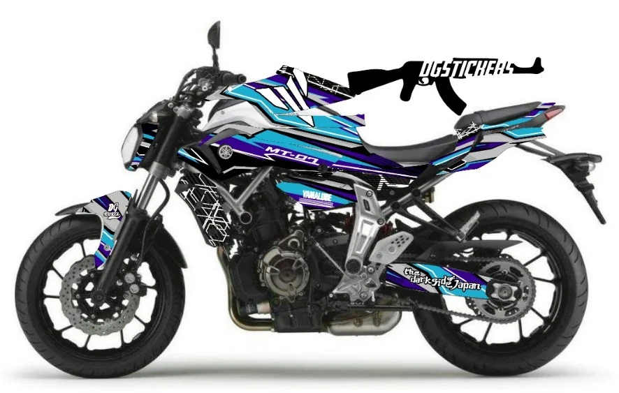 Yamaha MT-07 2014-2017 HyperNaked Turkuaz-Raceblue kaplama seti detay görseli 4