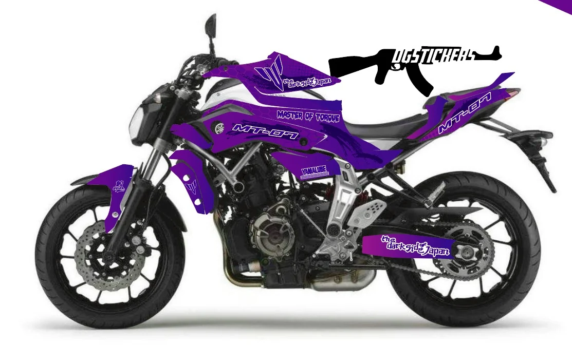 Yamaha MT-07 2014-2017 Splash Mor kaplama seti