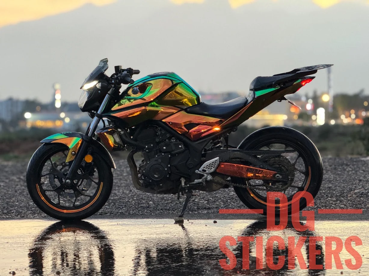Yamaha MT-25 2015-2019 Chrome Color Shift kaplama seti