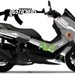 Yamaha N-Max 2015-2020 Movistar Gri kaplama seti