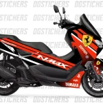 Yamaha N-Max 2021-2024 Ferrari kaplama seti