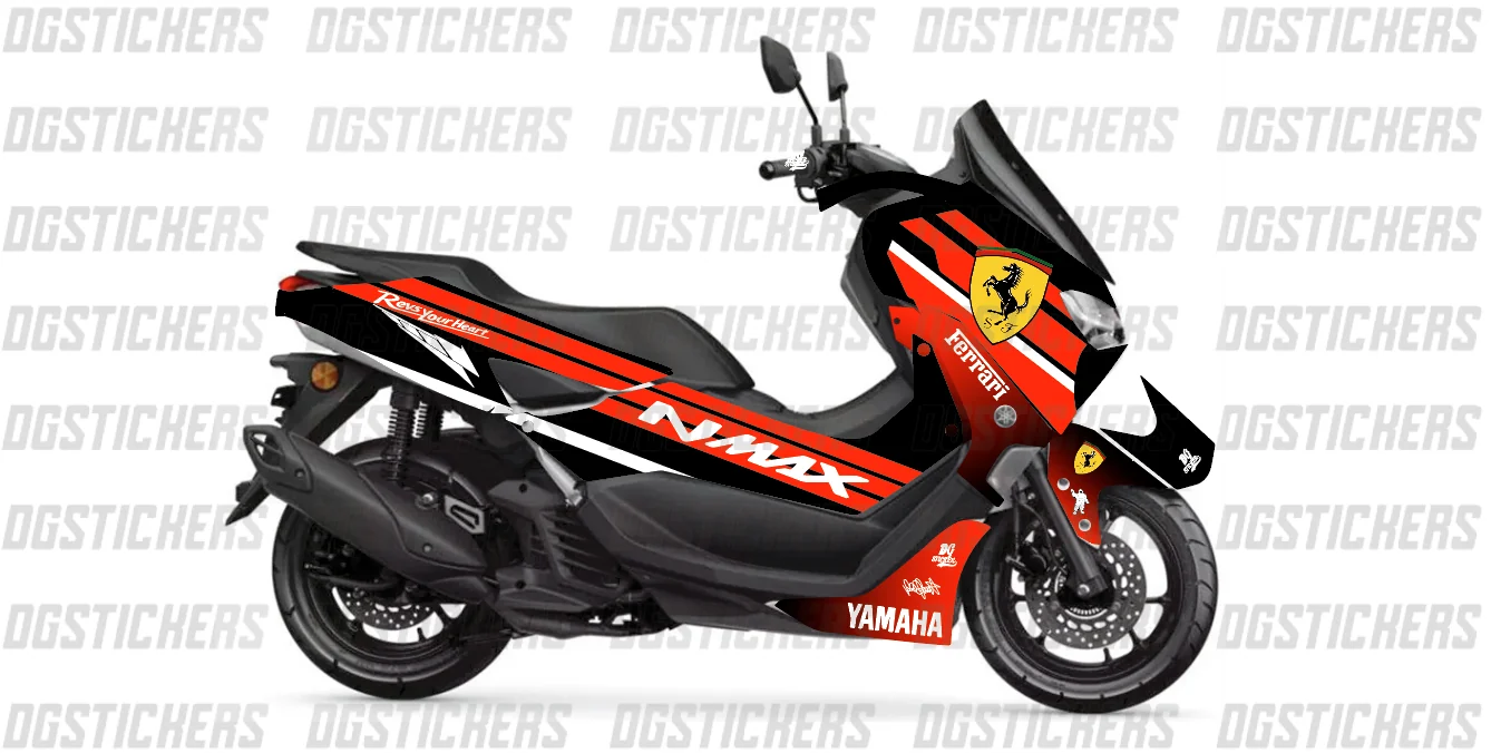 Yamaha N-Max 2021-2024 Ferrari kaplama seti