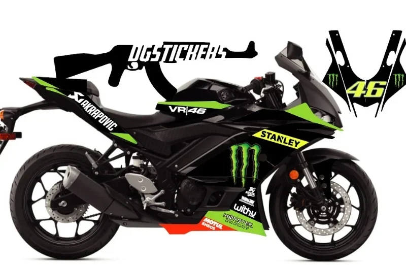 Yamaha R25 2019-2024 Monster Stanley kaplama seti