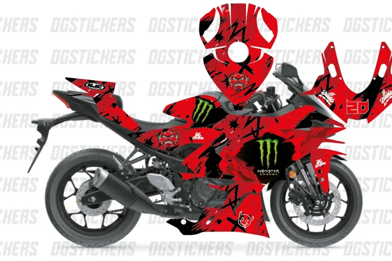 Yamaha R25 2025-2026 Quartararo kaplama seti