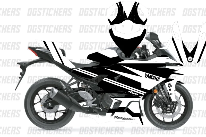 Yamaha R25 2025-2026 Race Line Beyaz kaplama seti