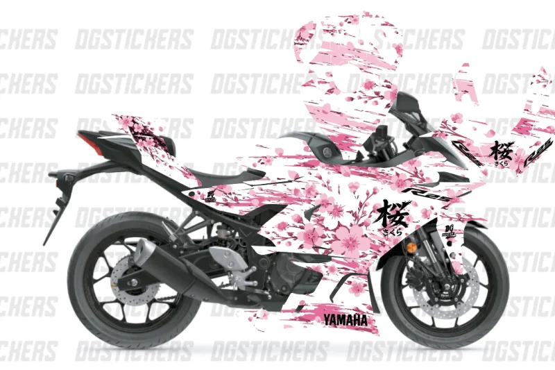 Yamaha R25 2025-2026 Sakura Beyaz kaplama seti