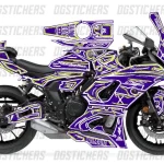 Yamaha R7 2022-2024 Cartoon Effect V4 Raceblue kaplama seti