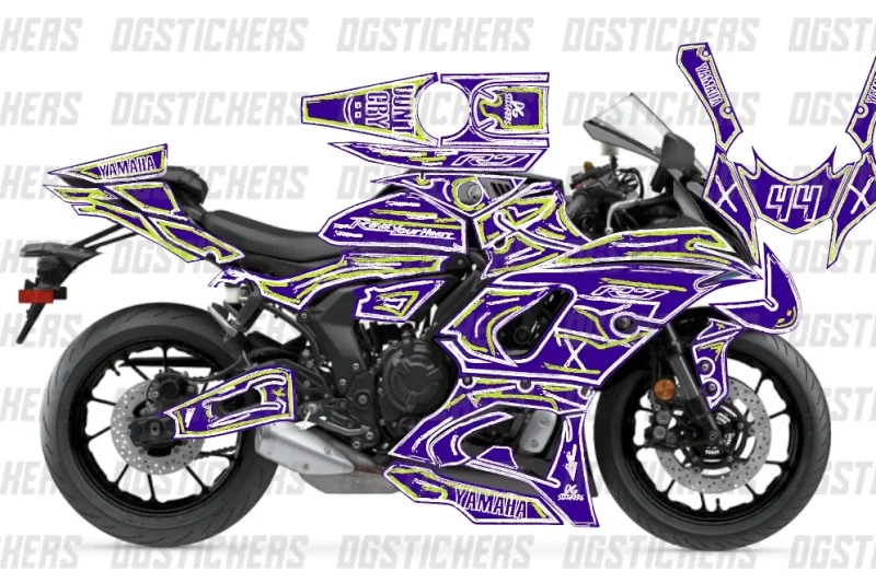 Yamaha R7 2022-2024 Cartoon Effect V4 Raceblue kaplama seti