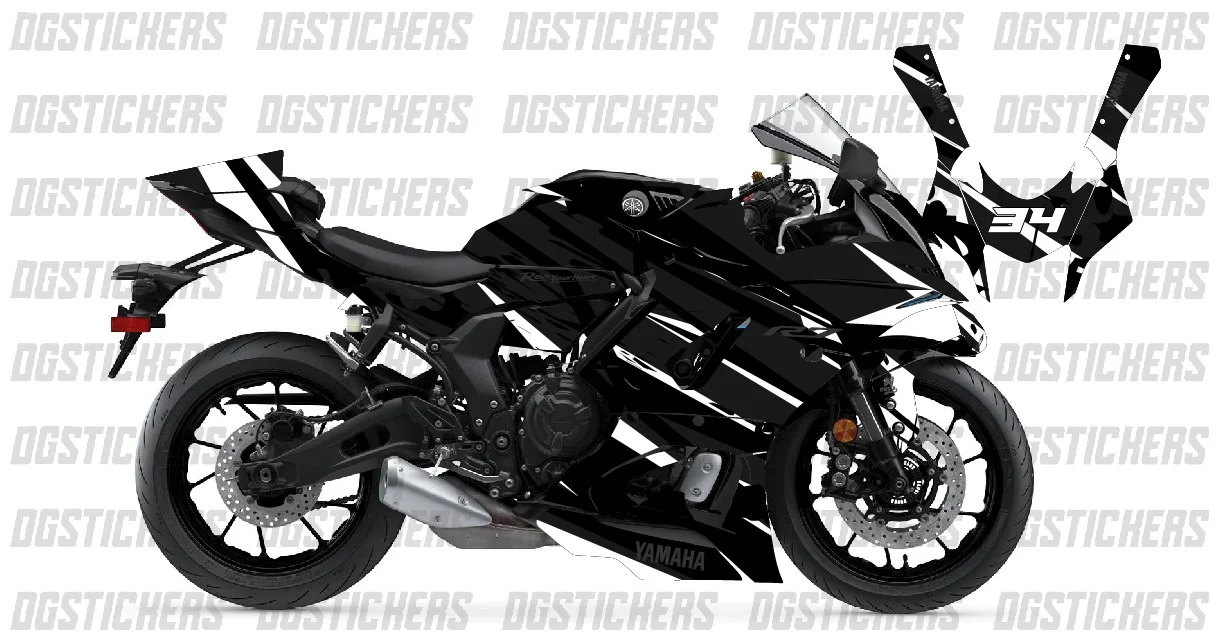 Yamaha R7 2022-2024 HyperSport Beyaz kaplama seti