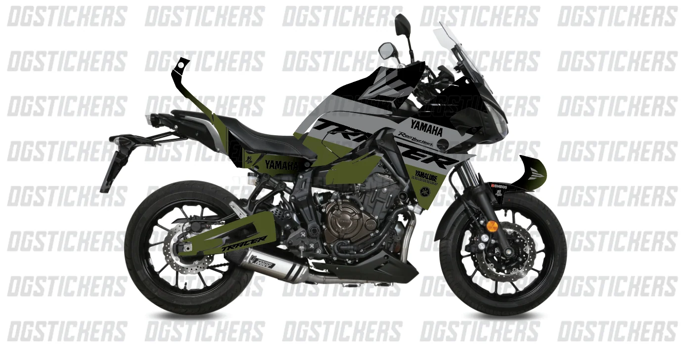 Yamaha Tracer 700 2016-2019 Factory Haki-Yeşil-Gri kaplama seti